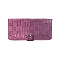 Traditional Korean Handicraft Quilted Foreign Silk Fabric Wallet For Women, President’s Wallet Ver 02. (MAUVE)