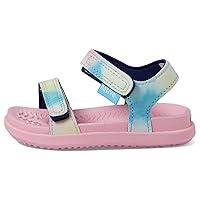 Native Shoes Kids Charley Sugarlite Print Flat Sandals for Little Kid - Hook-Loop Closure with EVA Footbed, and Eye-Catching Design