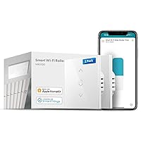 Meross WiFi Roller Shutter Switch Works with Homekit, Alexa Roller Shutters, Smart Blinds Switch Requires Zero Conductor, Timer and Voice Control, Compatible with Siri, Alexa, Google Assistant.