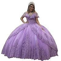 2024 Boho V Neck Off The Shoulder Asymmetrical Puffy Skirt Ball Gown Prom Formal Dresses with Sleeves