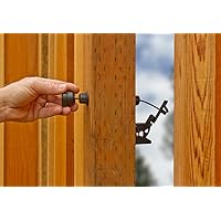 GH Gate Latch Complete Outdoor gate Latch for Wooden Gates operates from/on Both Sides of Fence Patented Dual Sided Operation. Wooden Fence Latch Vinyl Gate Latch Metal Fence Latch Universal fit
