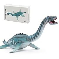 Gemini&Genius Plesiosaurus Action Figure Toy, Plesiosaurus Sea Dinosaur with Moveable Jaw, Beautiful and Accurate Sculptures of Dino Toy, Gift, Collection, Display & Play for Kids and Dino Lover