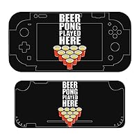 Beerpong Player Funny Sticker for Switch Console and Switch Lite Decal Full Set Wrap Protective Cover