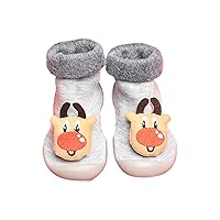 Christmas Toddler Socks and Shoes Cartoon Pattern Baby Girls Boys Shoes and Socks for 0 to 3 Years Petite Baby Shoes