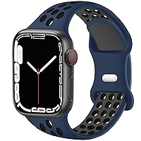 SVISVIPA Sport Bands Compatible for Apple Watch Bands 38mm 40mm 41mm 42mm 44mm 45mm 49mm,Soft Silicone Sport Women Men Replacement Strap Compatible with iWatch Ultra 2 & SE & Series 9/8/7/6/5/4/3/2/1
