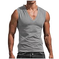 Tank Tops Men,Summer Slim Training Casual Plus Size Sleeveless Sport Quick-Drying Shirt Bodybuilding Solid Tees