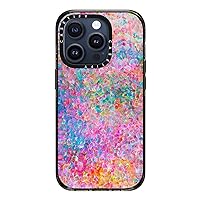 CASETiFY Impact Case for iPhone 15 Pro [4X Military Grade Drop Tested / 8.2ft Drop Protection] - My Neon Summer - Clear Black