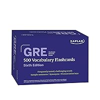 GRE Vocabulary Flashcards, Sixth Edition + Online Access to Review Your Cards, a Practice Test, and Video Tutorials (Kaplan Test Prep) GRE Vocabulary Flashcards, Sixth Edition + Online Access to Review Your Cards, a Practice Test, and Video Tutorials (Kaplan Test Prep) Cards
