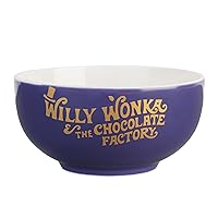 Grupo Erik Willy Wonka Bowl | 600 ml - 14 x 14 x 7 cm | Cereal Bowl | Ceramic Bowl | Popcorn Bowl | Kitchen Decor | Wonka Bar | Willy Wonka & The Chocolate Factory