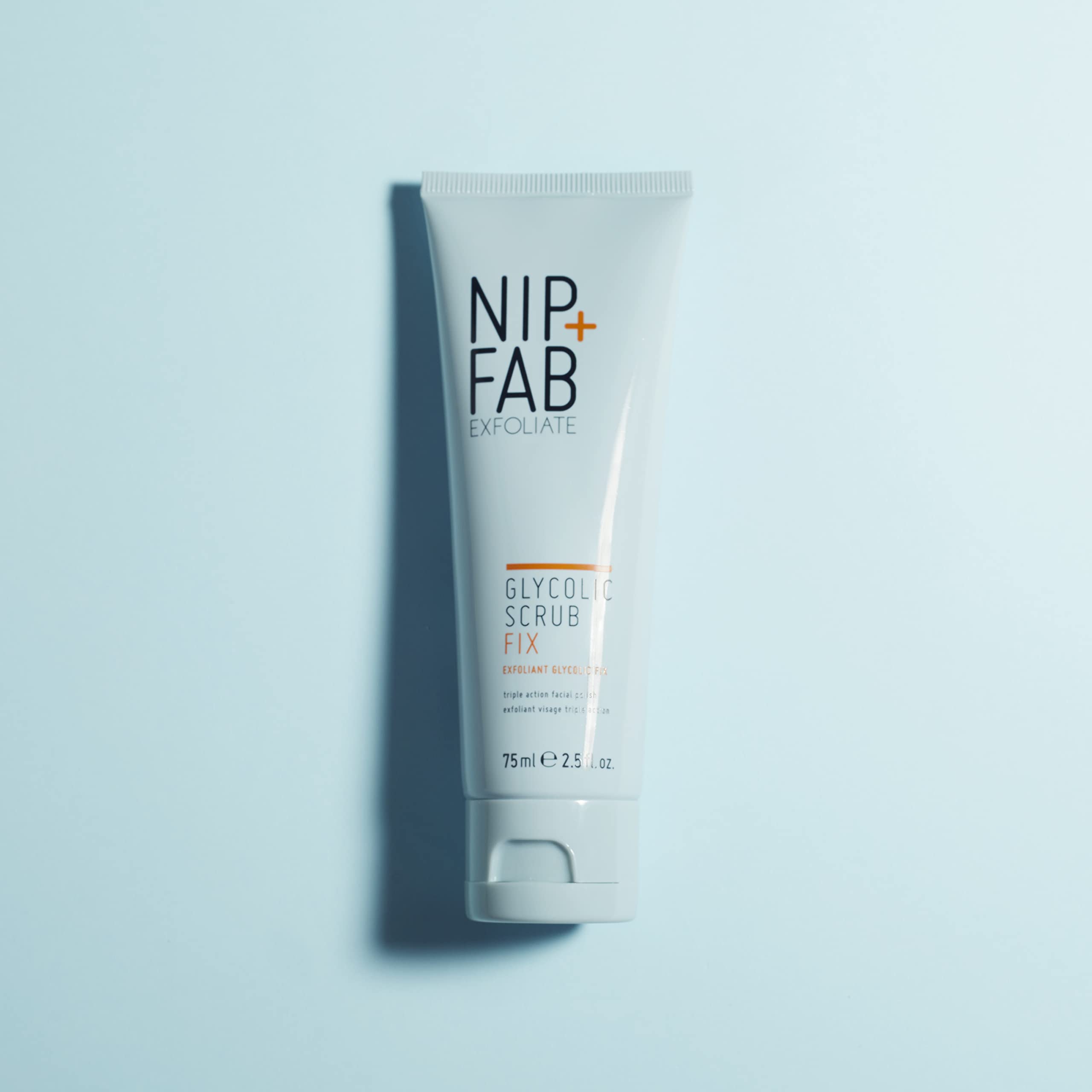 Nip + Fab Glycolic Acid Fix Face Scrub with Salicylic Acid, AHA/BHA Exfoliating Facial Cleanser Polish for Refining Pores Skin Brightening, 75 ml 2.5 fl oz