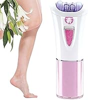Hair Remover for Women, 4.5inch Smooth Glide Glamorous Skin Epilator with Light & Cleaning Brush, Portable Lady Shavers for Women Face Leg Arm Hair Remove (NO Battery)