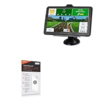 BoxWave Screen Protector Compatible with NAVRUF GPS Navigation (9 in) - ClearTouch Anti-Glare (2-Pack), Anti-Fingerprint Matte Film Skin