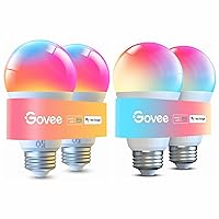 Govee Smart A19 LED Light Bulbs Bundle Smart Light Bulbs 1200 Lumens