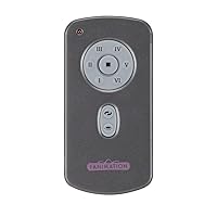 Fanimation Hand Held 6 Speed DC Motor Ceiling Fan Remote and Transmitter - Charcoal