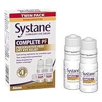 Systane COMPLETE PF Multi-Dose Preservative Free Dry Eye Drops 0.34 Fl Oz (Pack of 2) (Packaging may vary)