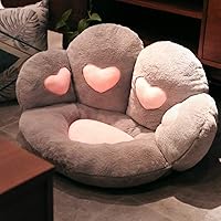 Cute Fluffy Seat Chair Cushion Home Office Chair Backrest Lumbar Pillow Tatami Floor Cushion Puff Children's Sofa Cushion Stool (Color : D) (D)
