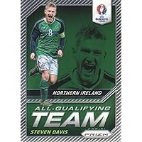 2016 Panini Prizm UEFA Euro All-Qualifying Team #7 Steven Davis Northern Ireland Official FIFA Soccer Card in Raw (NM or Better) Condition