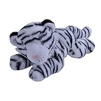 Wild Republic EcoKins White Tiger Stuffed Animal 12 inch, Eco Friendly Gifts for Kids, Plush Toy, Handcrafted Using 16 Recycled Plastic Water Bottles