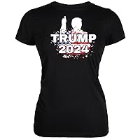 Election 2024 Donald Trump Thumbs Up Patriotic Pose Juniors T Shirt