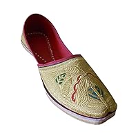 Men's Traditonal Indian Faux Leather with Embroidery Ethnic Shoes