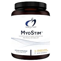 Designs for Health MyoStim - HMB + Collagen Peptides Powder with L-Leucine + Creatine to Support Healthy Aging - May Help Attenuate Age-Related Muscle Loss - Orange-Flavored Drink (30 Servings / 810g)