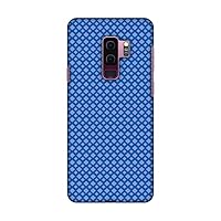 AMZER Slim Fit Printed Snap On Hard Shell Case, Back Cover with Screen Cleaning Kit Skin for Samsung Galaxy S9 Plus - HD Color, Ultra Light - Carbon Fibre Redux Coral Blue 7