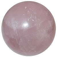 Rose Quartz Sphere True Love Vibration Soft Pink Crystal Ball 1.5-1.75 Inches