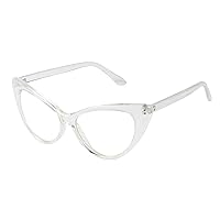 ShadyVEU Vintage Cateye Sunglasses UV Protection Non Prescription Clear Lens Chic Retro Fashion Mod