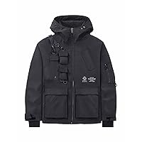 Niepce Inc Japanese Streetwear Zip Up Windbreaker Jackets for Men