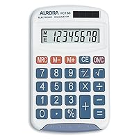 Aurora HC133 Pocket Basic White Calculator