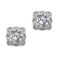 Multi Choice Round Shape Gemstone 925 Sterling Silver Antique Design Solitaire Stud Earring