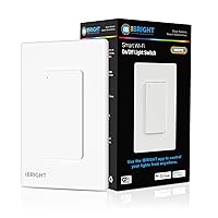 Smart Light Switch, Works with Alexa & Google Home (3-Way), Remote Control & Timer Function, Neutral Wire Needed, No Hub Required, Single-Pole, ETL & FCC Certified (2.4Ghz Wi-Fi Only)