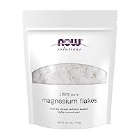NOW Solutions, Magnesium Flakes, 100% Pure, from The Ancient Zechstein Seabed, Highly Concentrated, 26.5-Ounce