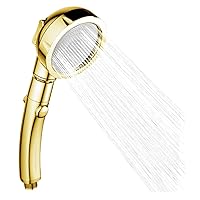 Shower High Pressure Water Saving Shower Handheld Stainless Steel Shower Heads Gold