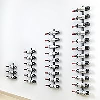 Wall Wine Rack for 12 Wine Bottles, DIY Detachable Wine Storage Organizer, Wall Mount Wine Bottle Display Holder Towel Rack Used As One or Four, for Kitchen, Pantry, Dining Room, Bar, Wine Cellar