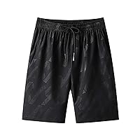 Mens Summer Quick Dry Shorts 2024 Vacation Shorts Beach Loose Fit Athletic Shorts Fashion Drawstring Shorts Bottoms