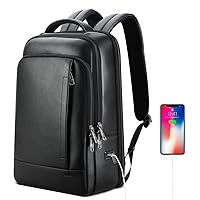 Genuine Leather Backpack for Men Multi-Function Backpack 15.6 inch & Slim Laptop Backpack 15 inch
