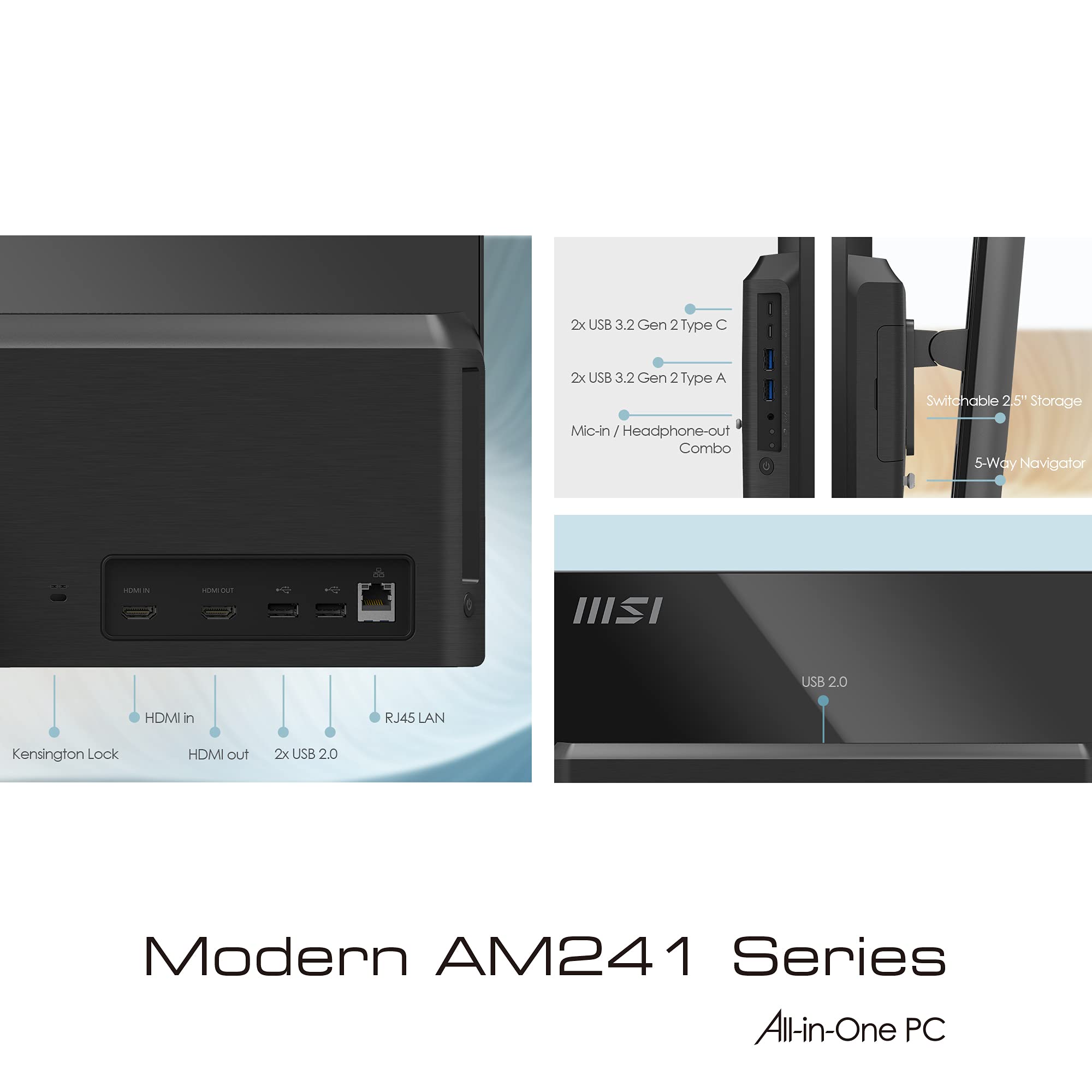 MSI Modern AM271P AIO Desktop, 27