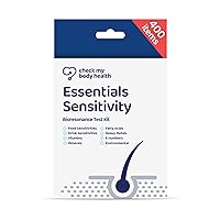 | Essentials Food Sensitivity Test | Check for 400 Different Intolerances | Easy to Use Home Hair Strand Testing Kit & Intolerance Screening for Adults | Results in 5 Days