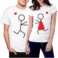 picontshirt Funny Matching Couple Lover Novelty T-Shirts