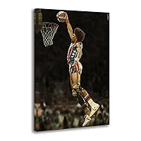 Retro Julius Sports Erving Dunk Basketball Poster Decorative Painting Canvas Wall Art Living Room Posters Bedroom Painting 24x36inch(60x90cm)