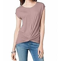 I-N-C Womens Twist Front Pullover Blouse