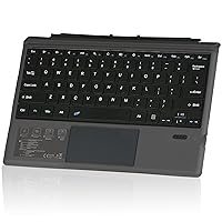 Rapoo XK200 Microsoft Surface Pro 7/Pro 6/Surface Pro 5 (Pro 2017)/Pro 4 12.3 inch Tablet/Surface Pro 3 2014 Keyboard Case with Trackpad - Detachable Wireless Keyboard Type Cover