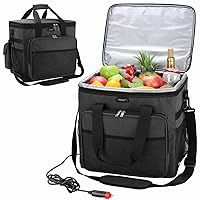 Electric Car Cooler for Vehicle Driver Soft Cooler Bag car Plug in 12V DC Portable Thermoelectric Insulation Bags for Keeping Food Fresh