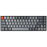 Keychron K6 Mechanical Keyboard 65% Compact 68 Key Wireless Gaming Keyboard, RGB Backlight Bluetooth 5.1/Wired Keyboard Compatible with Mac Windows, Gateron Brown Switch