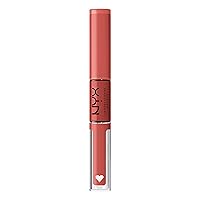 NYX PROFESSIONAL MAKEUP Shine Loud, Long-Lasting Liquid Lipstick with Clear Lip Gloss - Magic Maker (Dusty Nude Mauve)