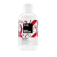 IGK GOOD BEHAVIOR Ultra Smooth Conditioner | Frizz Control + Hydrates + Shine | Vegan + Cruelty Free |