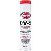 Red Line 80402 High Performance CV-2 Synthetic Grease Cartridge with Red Moly, 14oz