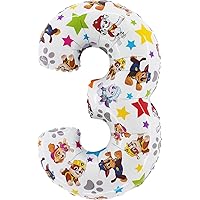 Toyland® 26 Inch Paw Patrol Number Foil Balloon - Kids Party Balloons - Number 1-6 Available (NUMBER 3)