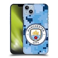 Head Case Designs Officially Licensed Manchester City Man City FC Bluemoon Digital Camouflage Hard Back Case Compatible with Apple iPhone 14 Plus